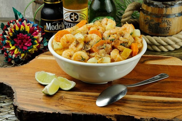 Caldo de Mariscos.